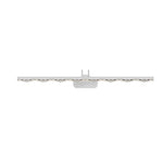 Prismatic Crystal-Effect LED Vanity Light in Modern Iron Frame