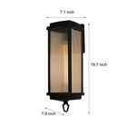 1 Head 19 7 Inch Outdoor Wall Lantern Sconce