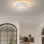 19 7 Inch Round Gypsum Relief Dimmable Led Flush Ceiling Light
