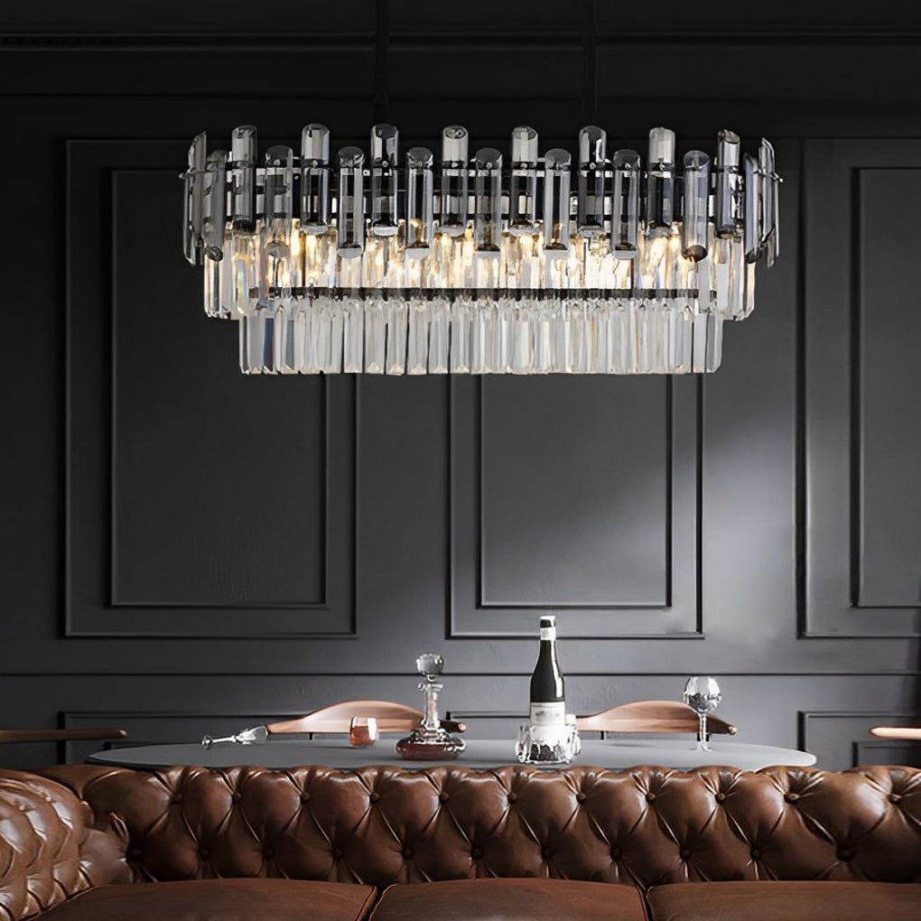 Rectangular Crystal Chandelier Ha091692