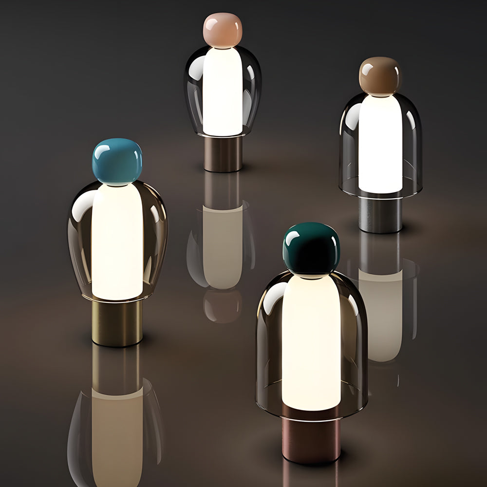 Humanoid Accent Table Lamp Battery Operated Led