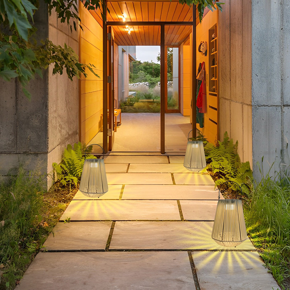 Portable Handmade Solar Outdoor Lantern Ha085474