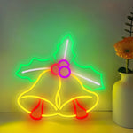 Bell-Shaped LED Neon Wall Art for Modern Interiors