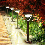 Aurelia Half-Sphere Solar LED Lawn Light in Matte Black