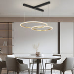 2 3 Rings Three Step Dimming Creative Modern Ceiling Lights Fixture Chandelier