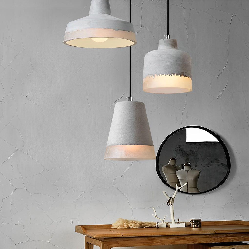 Round Cement Pendant Light Li002290