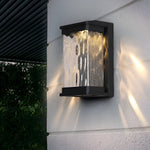Waterproof Creative Glass Led Black Outdoor Wall Sconce