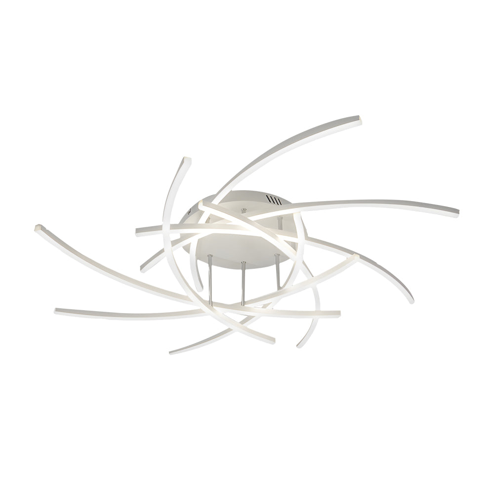Personality Lines Led Dimmable With Remote Control Modern Ceiling Light Fixture Li002744