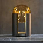 Dia 9 8 Inch Amber Glass Ball Shade And Black Softwing Lamp