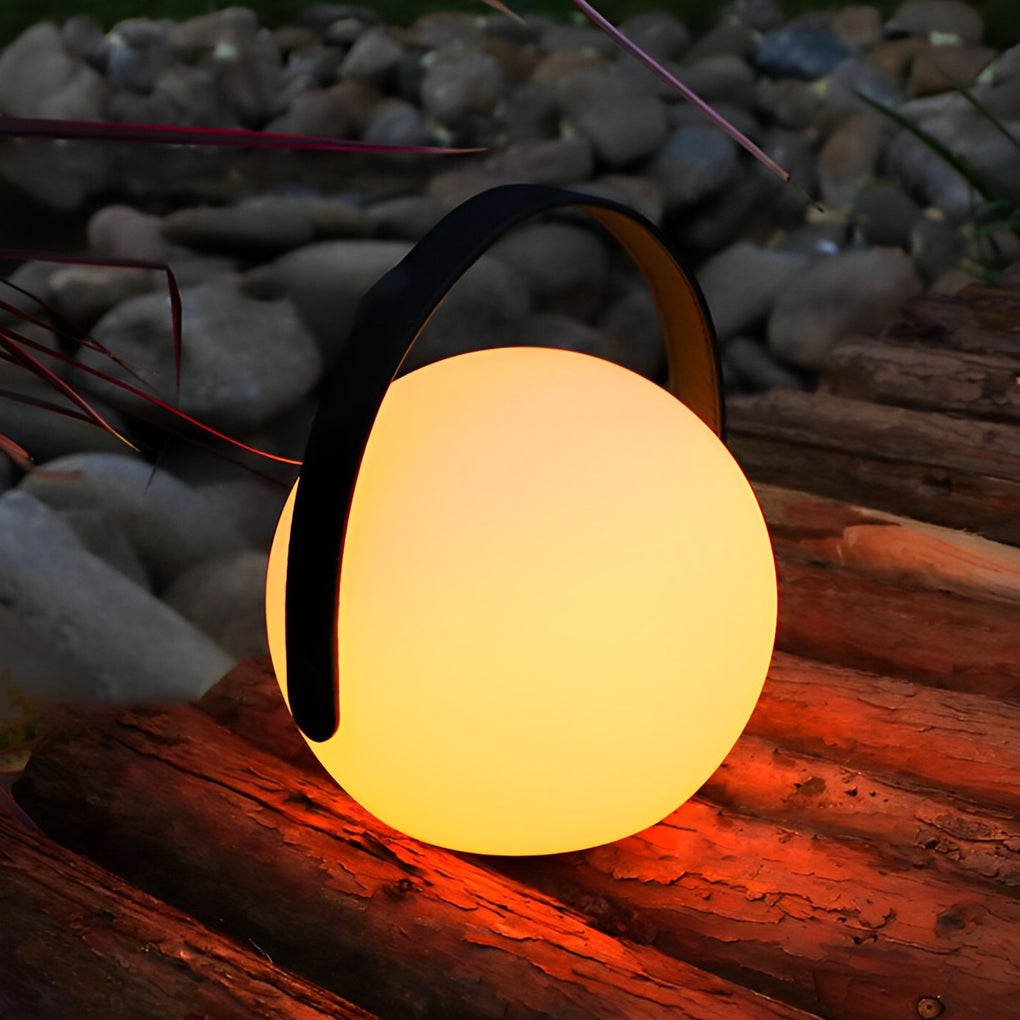 6 Inch Portable Rgb Sphere Table Lamp Colorful Ambient Lights