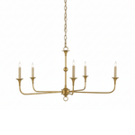 Elara Candle Chandelier – Modern Brass Candelabra Chandelier for Dining Room