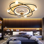 Stepless Dimming Led Nordic Ceiling Fan Light