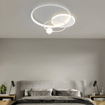 Multi Circle Led Flush Ceiling Light Gold Balck White 1