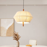 Soren Linen Pendant Light – Geometric Nordic Design for Modern Interiors