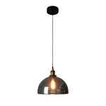 Smoke Gray Industrial Pendant Lamp Ha077613