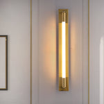 19 68 Acrylic Tube 1 Light Led Wall Lights Indoor Black Gold Chrome Base
