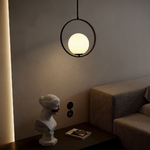 Modern Frosted Glass Ball Chandelier