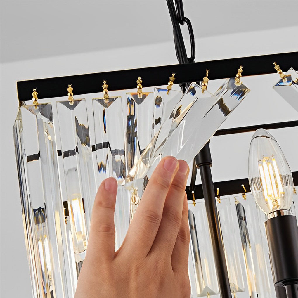 4 Lights Crystal Modern Chandelier Ha098571