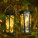 Hexagonal Solar LED Lawn Lights with Motion Sensor, Set of 2