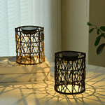 Rattan Lantern Solar Garden Lights Ha077154
