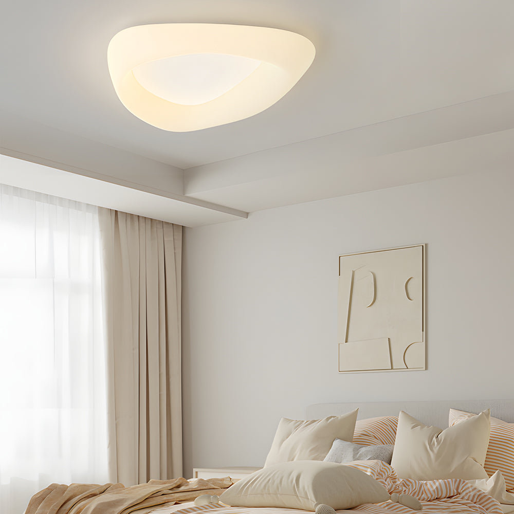 Creative Cobblestone Led Three Step Dimming Modern Ceiling Lights Fixture