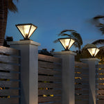 Geometric Shape Solar Fence Post Lights Li002413