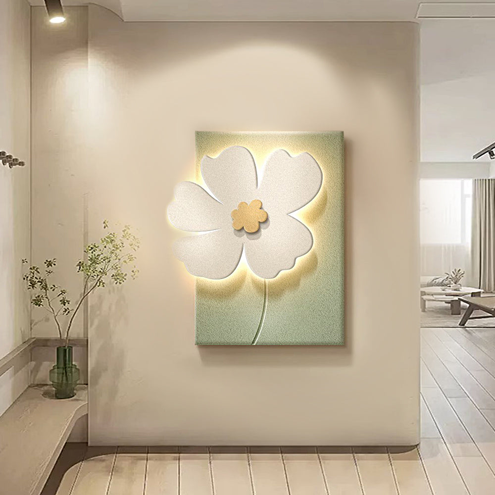 Flowers Three Dimensional Sandstone Painting Usb Remote Decorative Painting