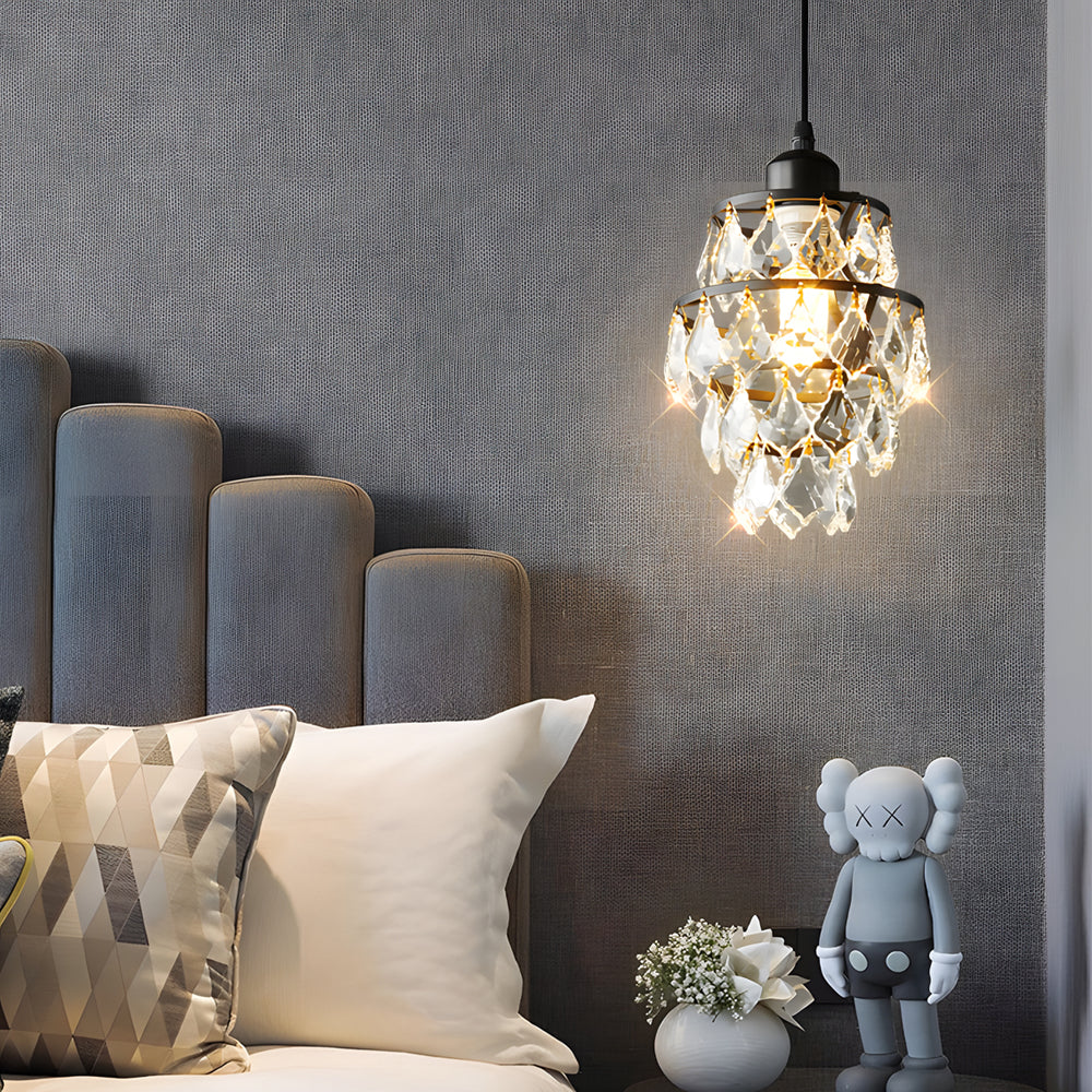 1 Light Mini Crystal Small Pendant Light