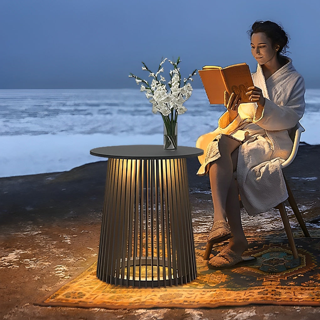 Round Solar Outdoor Lantern Ha088201