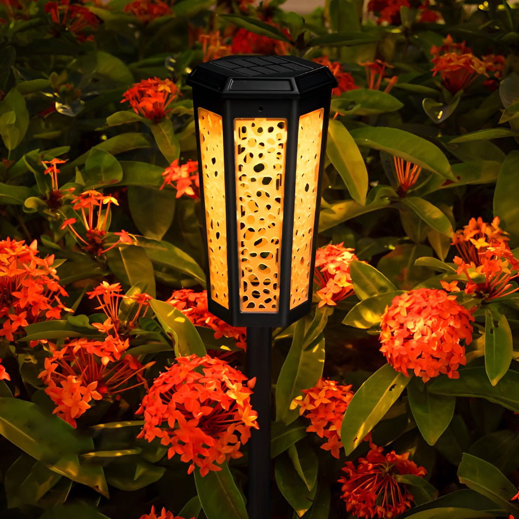 Hexagon Hollow Outdoor Lawn Lamp Ha084099