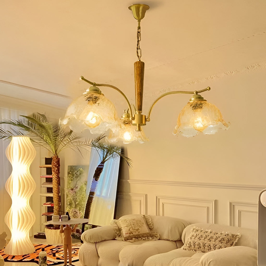 Cracked Glass Retro Chandelier Li001930