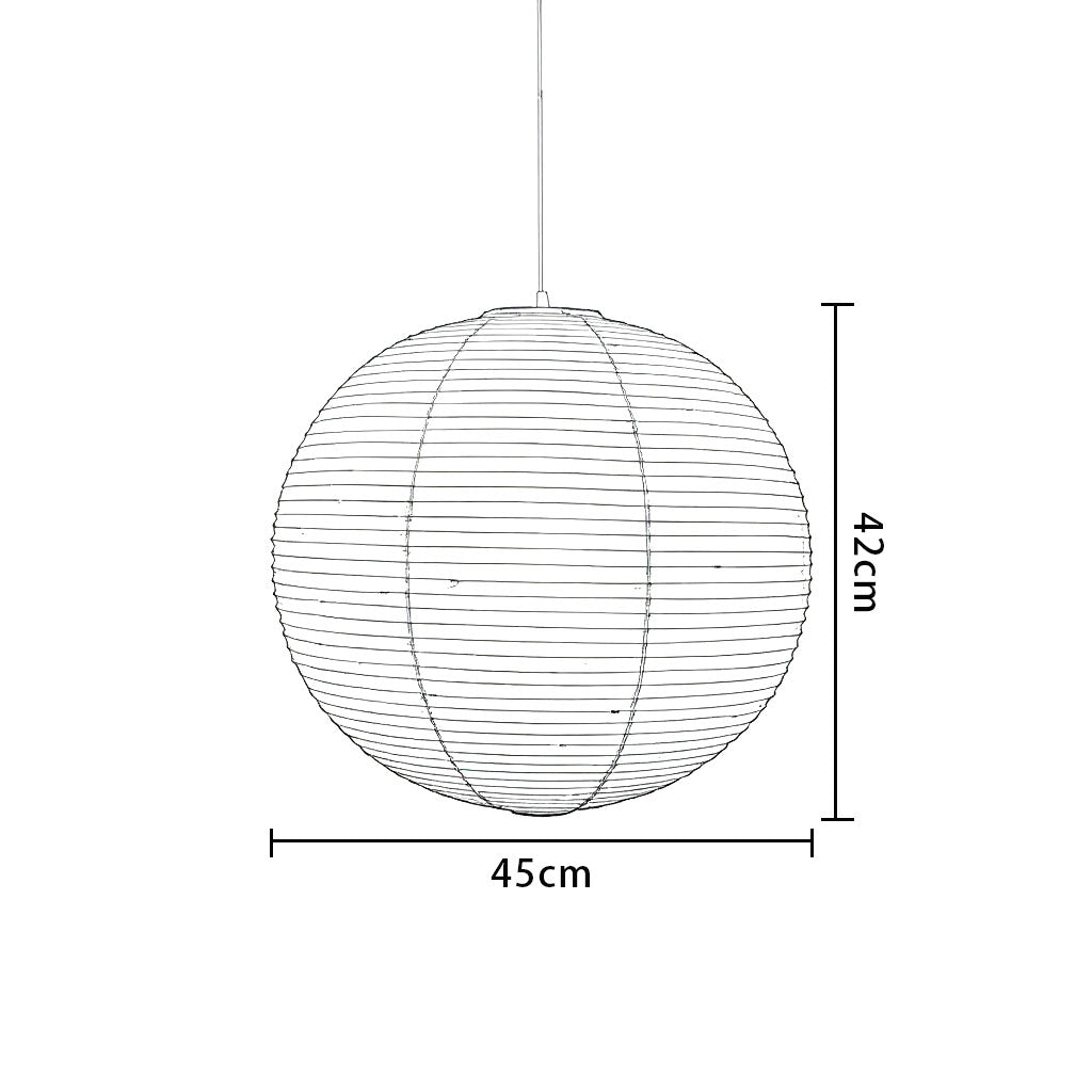 Large Paper Lantern Cage Chandelier