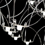 Stainless Steel Crystal Pendants Raindrops Led Italian Style Chandelier