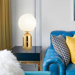 Modern Big Glass Global Ball Led Accent Table Lamp