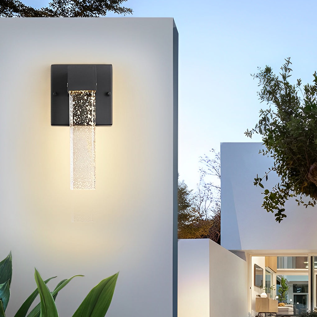 10W Crystal Black Outdoor Wall Lamp Li002109