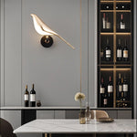 Golden Silver Touch Switch Bird Led Wall Lights Wall Sconce 360 Rotatable Indoor Led Wall Lamps For Bedroom Corridor Ac85 265V
