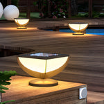 Square Metal Solar Garden Light Led Outdoor Light Post Waterproof Fence Column Head Lamp Pillar Light