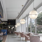 Moon Shaped Led White Pendant Light Li002036