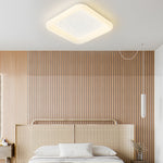 Square Round Three Step Dimming Led Milky White Modern Ceiling Light Fixture