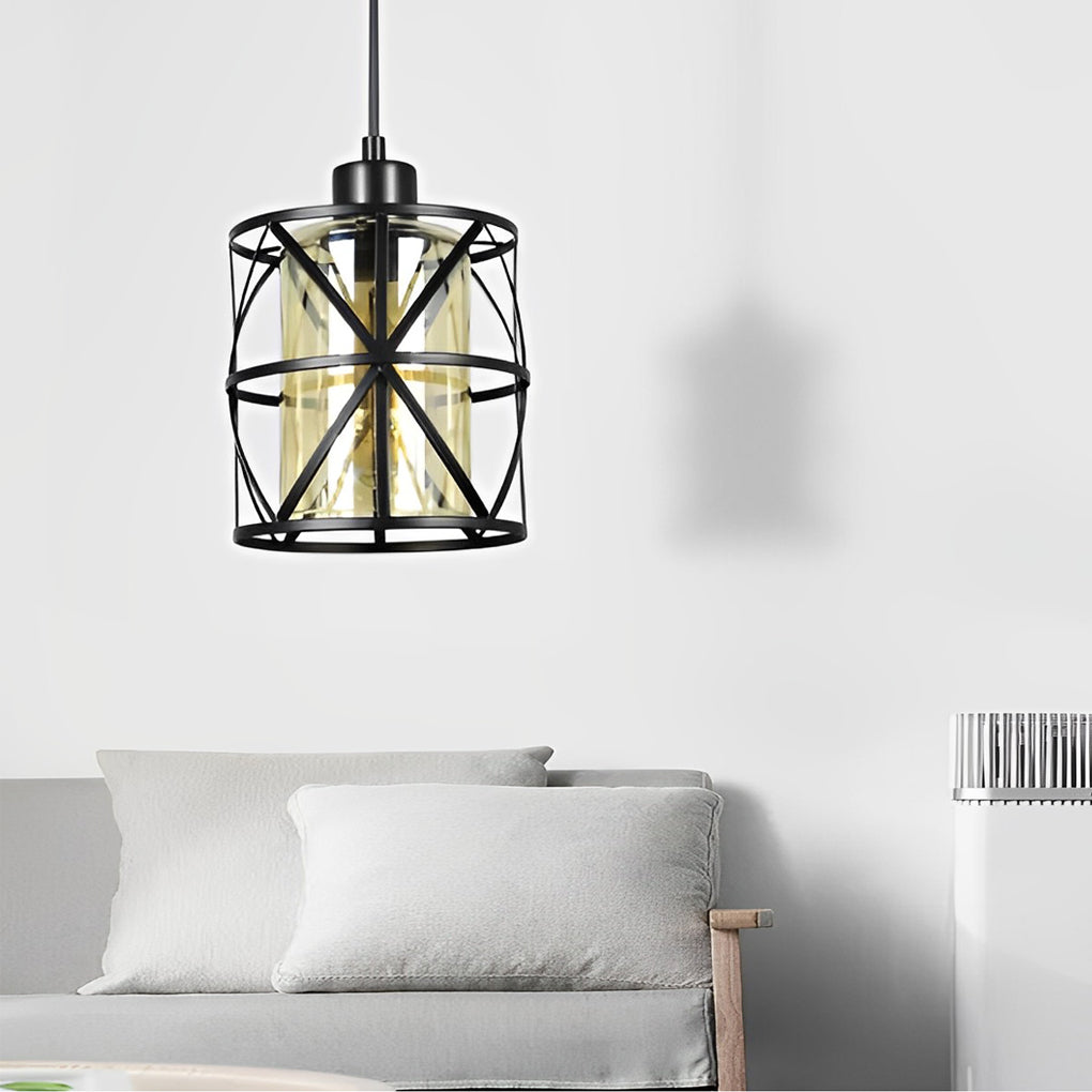 Black Retro Pendant Light Ha079997