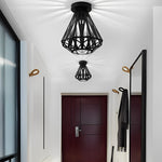 Retro Cage Led Ceiling Light Ha085021