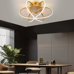 Round Flower Cage Ceiling Fans Lamp Ha082887