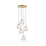 Shell Mini Pendant Light – Hand-Blown Glass & Brass