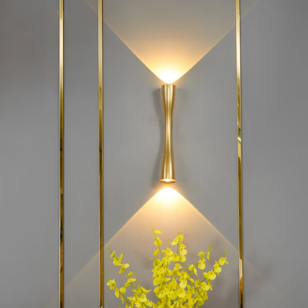 Electroplated Metal Led Up And Down Lights