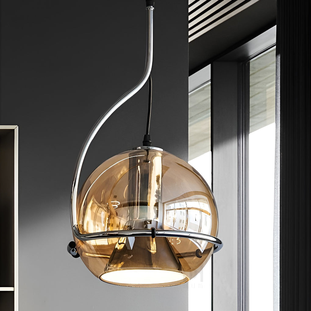 Ball Shaped Glass Modern Pendant Light
