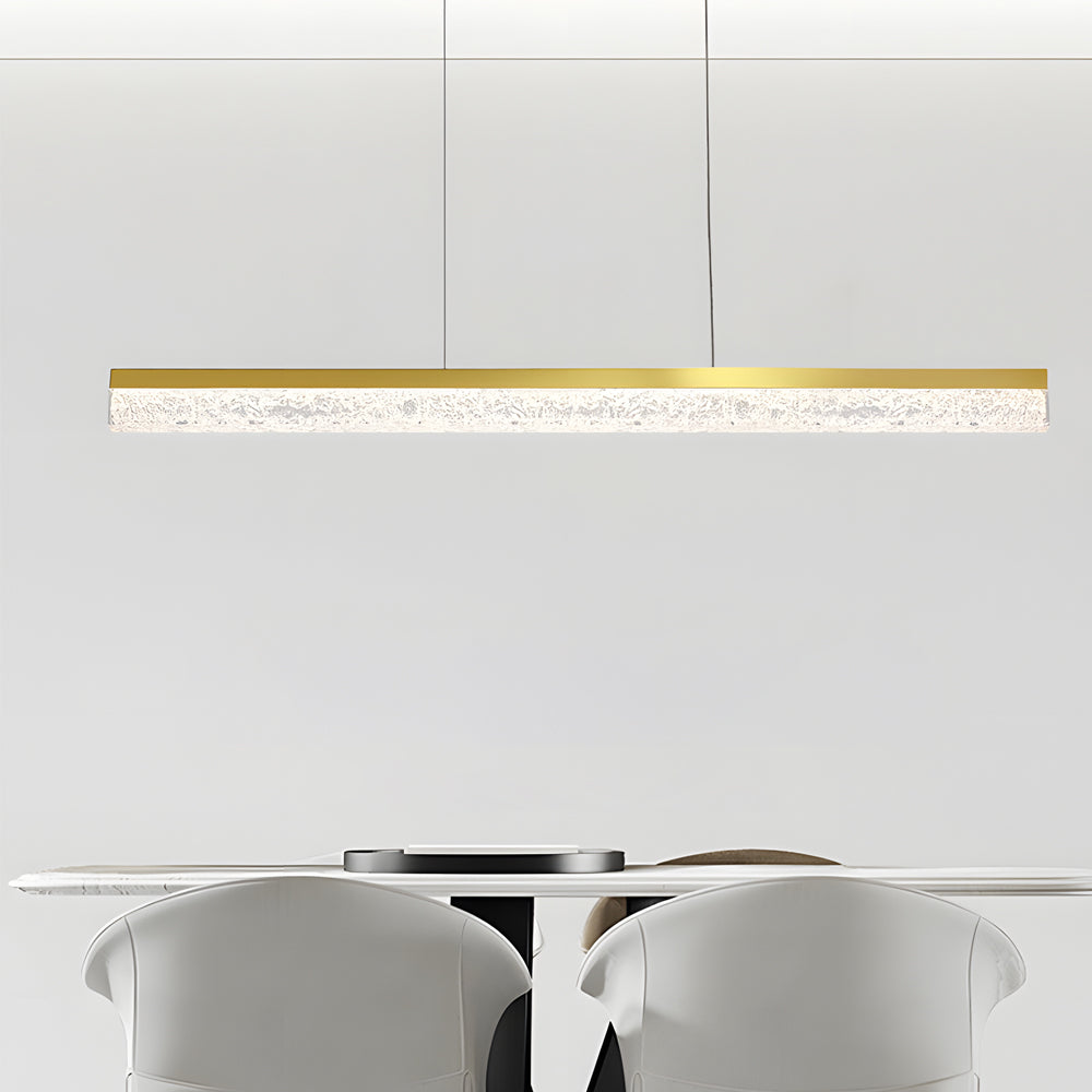 47 24 1 Light Linear Led Dimmable Kitchen Island Pendant Black Bronze