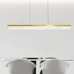 47 24 1 Light Linear Led Dimmable Kitchen Island Pendant Black Bronze