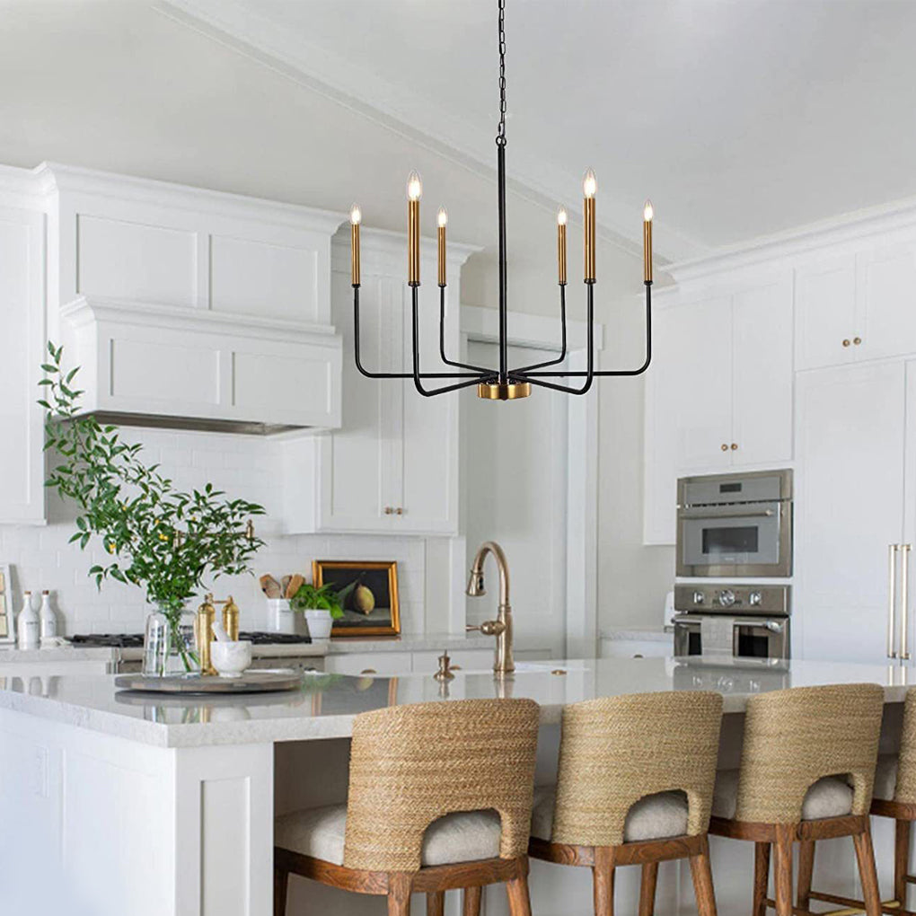 6 Lights Candlestick Chandelier Ha098569