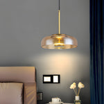 Classic Glass Pendant Lamp 1 Light Nordic Led Hanging Lamp