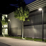 Round Waterproof Led Single Two Arm Post Top Light